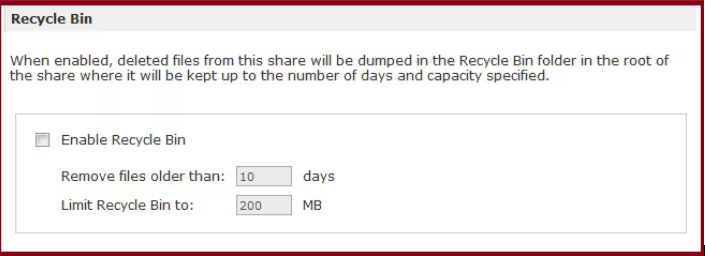 recyle bin data